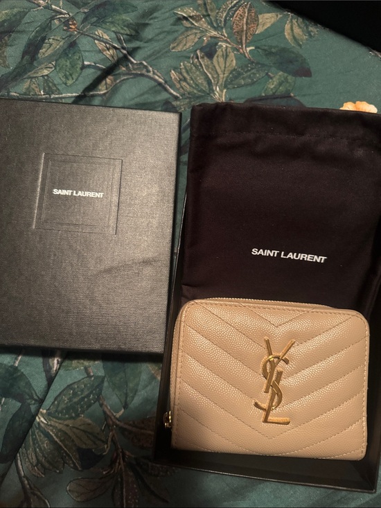 Saint Laurent Handbags - YSL CASSANDRE MATELASSÉ COMPACT ZIP AROUND WALLET